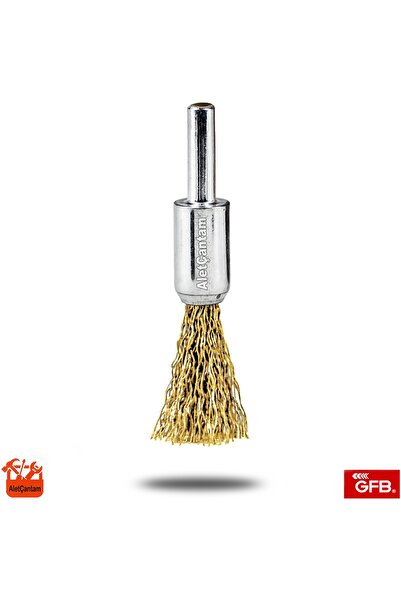 GFB Matkap Tel Fırça Pimli Kalem Fırça 12 mm