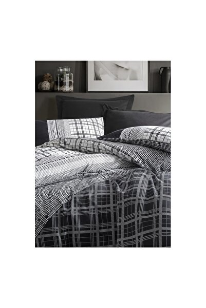 Cotton Box Masculine Single Duvet Cover Set Carlos Black