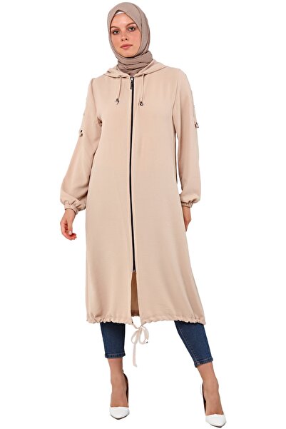 Saraylı Kadın Tesettür Giyim Aerobin Kapüşonlu Kap