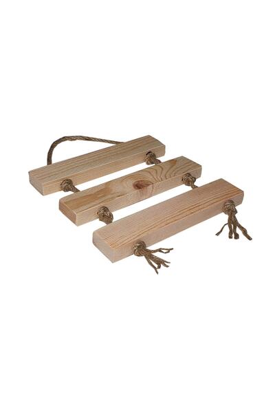 Barış Dizayn Doğal Ahşap Jüt Ipli El Yapımı Nihale Tencere Altlığı Çaydanlık ...