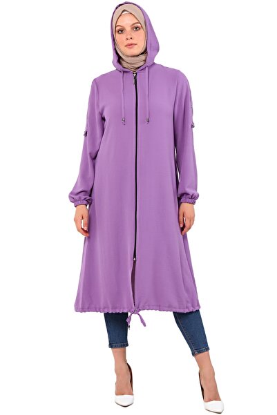 Saraylı Kadın Tesettür Giyim Aerobin Kapüşonlu Kap