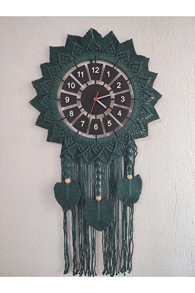 ZUDEEY Duvar Saati, Makrome Duvar Saati, Ev Dekorasyon Ürünü