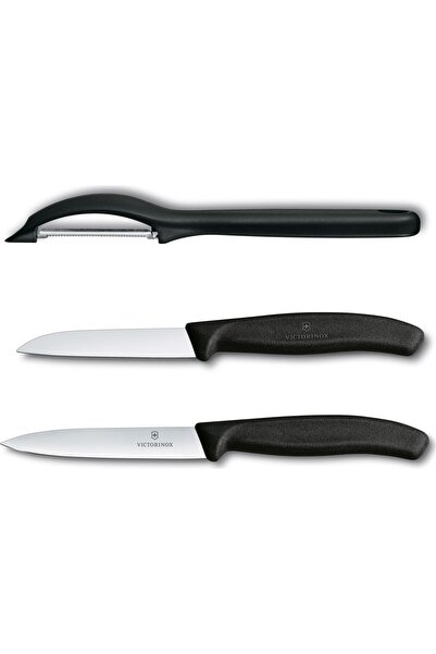 Victorinox Soyacak Bıçak Seti Siyah