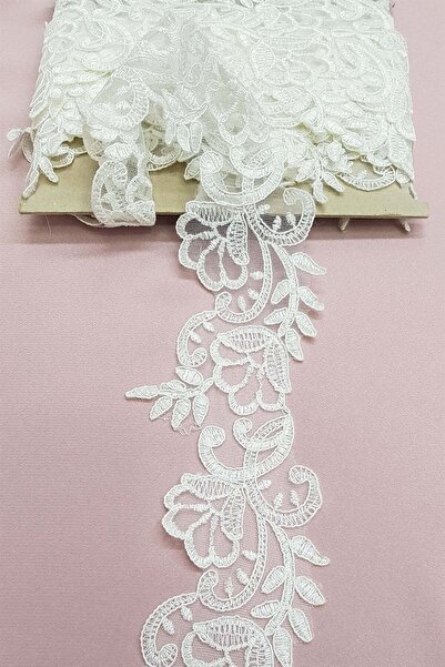 Bride Aksesuar Dünyası Panglică decorativă Accesoriu Cremă French Guipure dan...