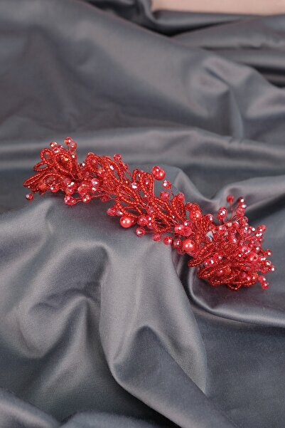 Bride Aksesuar Dünyası Accesoriu pentru păr și turban de mireasă cu mărgele d...