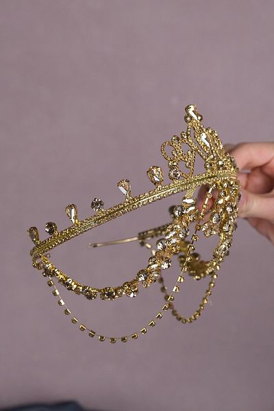Bride Aksesuar Dünyası Coroana de mireasa Henna cu franjuri Hurrem pentru cei mai frumoși mirese – Coroana – Coroana