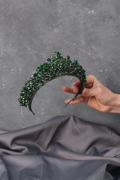 Bride Aksesuar Dünyası Coroana de Henna de Mireasa Akbahar Verde Pentru Cele ...