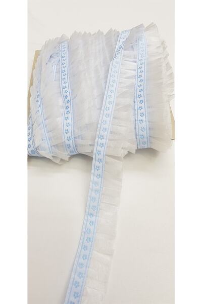 Bride Aksesuar Dünyası Volan din organza cu pietre de apă – Panglică decorativă