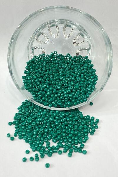 Bontex Sortiment de mărgele: Mărgele de nisip verde mat, 3 mm, 1 pachet 50 gr...