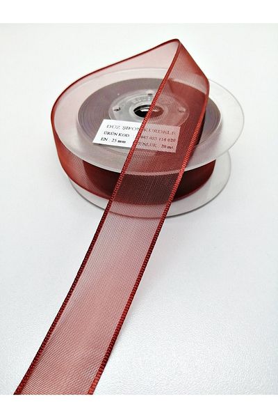 Bride Aksesuar Dünyası Burgundy Chiffon Ribbon 2.5 cm 3 Meters – Ribbon – Ribbon
