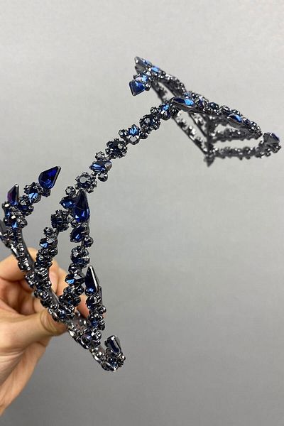 Bride Aksesuar Dünyası Accesoriu pentru păr de mireasă Accesoriu pentru păr Helen cu două fețe Tiara de mireasă – Coroană – Tiara – Tiara