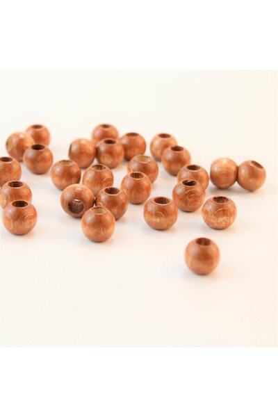 Bride Aksesuar Dünyası Sortiment de mărgele din lemn de culoare nucă 12 mm 1 ...