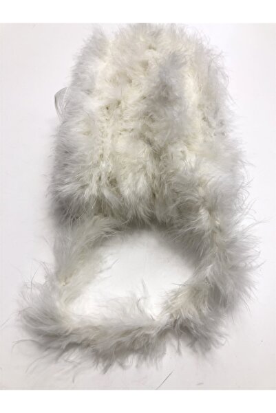 Bride Aksesuar Dünyası Accesoriu pentru panglică decorativă White Thin Feathe...