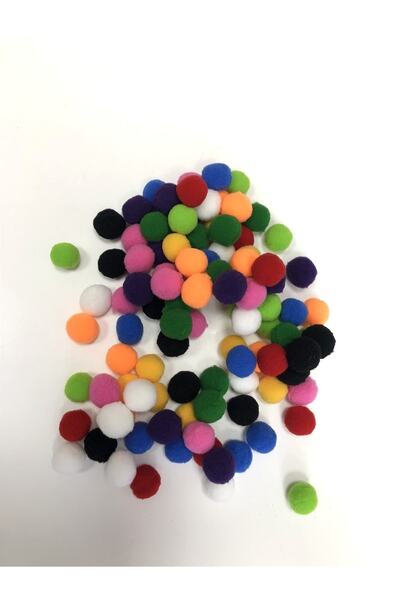 Bride Aksesuar Dünyası Pompon colorat de dimensiune medie 2 cm 20 bucăți-pps-...