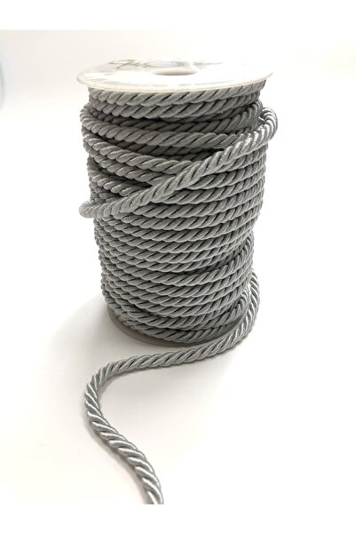 Aker Hediyelik Ανοιχτό γκρι κορδόνι 6 χιλιοστά 10 μέτρα - Supla Τραβέρσα Νήμα...