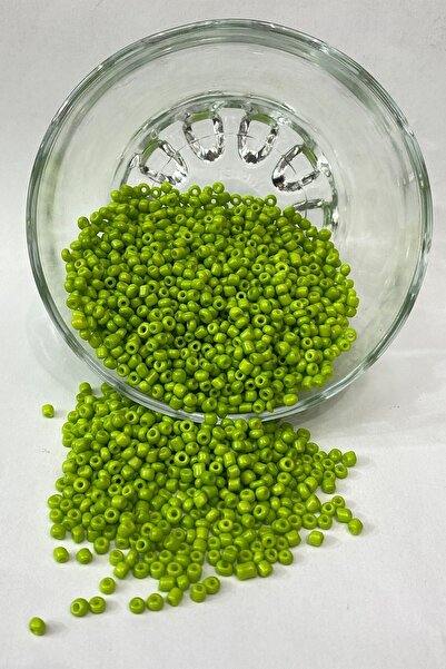 FdayAksesuar Ποικιλία από χάντρες: Ματ πράσινες χάντρες άμμου 4 χιλιοστά, 1 σ...