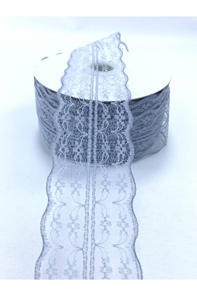 Bride Aksesuar Dünyası Panglică decorativă Accesoriu Gri dantelă Panglică 3 M...
