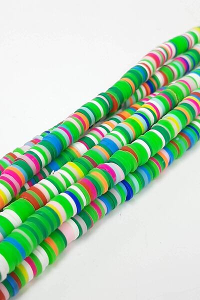 FdayAksesuar Sortiment de mărgele multicolore din plastilină Fimo cu verde – ...