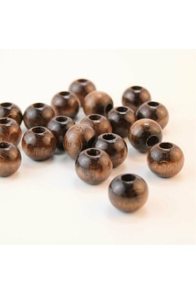 Bride Aksesuar Dünyası Καφέ Ξύλινες Χάντρες 22 χιλ. 1 Συσκευασία 100 γραμμάρι...