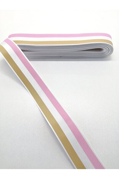 Bontex Panglică Grosgrain cu dungi colorate 2,5 Cm 3 Metri – Panglică – Panglică