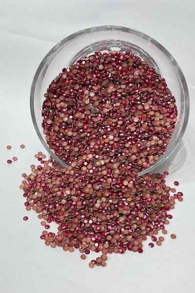 Bride Aksesuar Dünyası Sortiment de mărgele termoadezive, piatră fuchsia, 1 p...