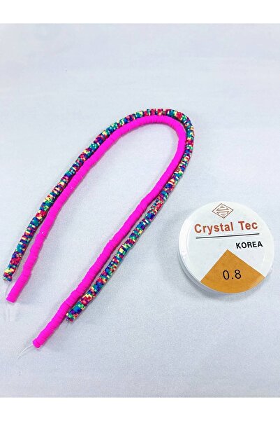 FdayAksesuar Beads Assortment Double Color Fimo Beads Fishing Line Set 6 – Beads