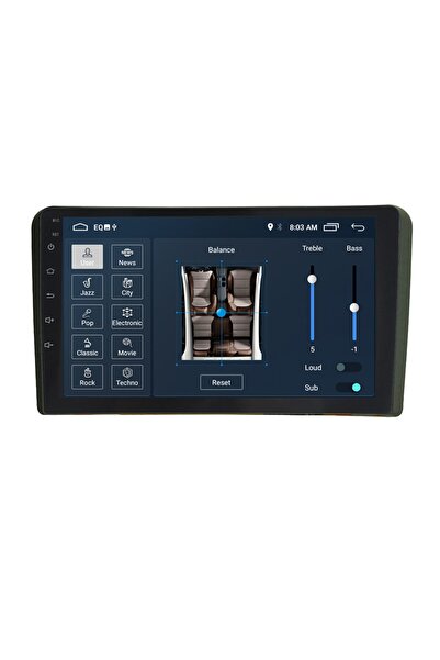 MYWAYY Audi A3 Android Carplay Navigasyon Multimedya Ekran Teyp 2gb Ram + 32g...