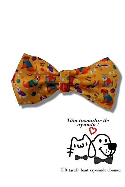 UTDpet ربطة عنق للكلاب والقطط Yellowdoggy (بدون مقود)