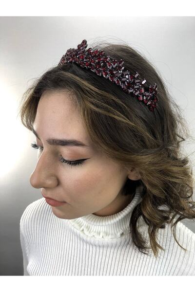 Bride Aksesuar Dünyası Florence Bordo Henna și Coroana Miresei – Accesoriu pe...