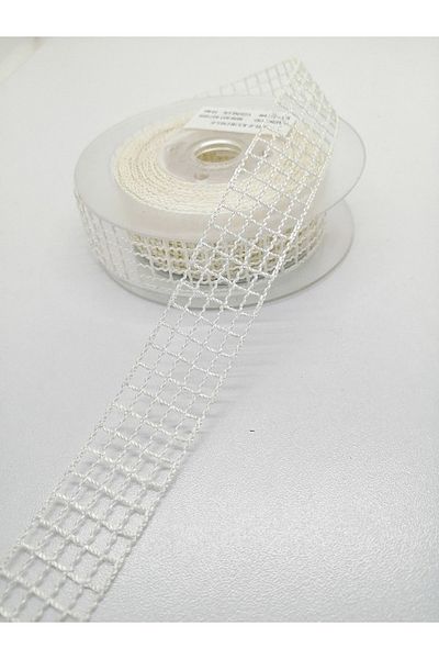 Bride Aksesuar Dünyası Panglică Albă Plasă 2,5 Cm 2 Metri – Panglică – Panglică