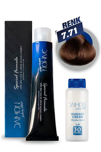 DAIMON 60 ml 7.71 Soğuk Fındık Saç Boyası