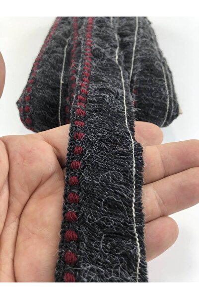 Bride Aksesuar Dünyası Panglică decorativă Orlon cu franjuri și ciucuri, negr...