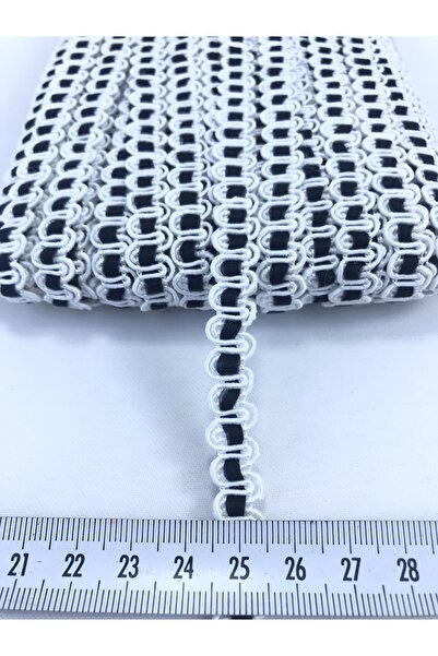 Bride Aksesuar Dünyası 5 metri alb negru în carouri piatră de apă – bandă dec...