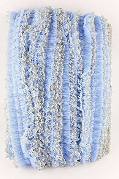 Bride Aksesuar Dünyası Blue Sim, pachet de dantelă volane pliate – Bandă deco...