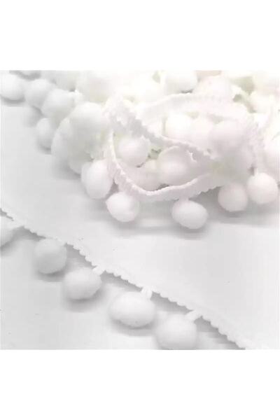 Genel Markalar Beyaz Şerit Ponpon 2 Mt – Ponpon