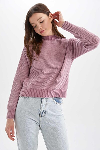 DeFacto Sweater - Pink - Regular fit