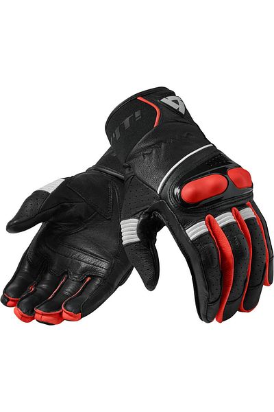 Revit Hyperion Gloves - BlacK and Neon Red