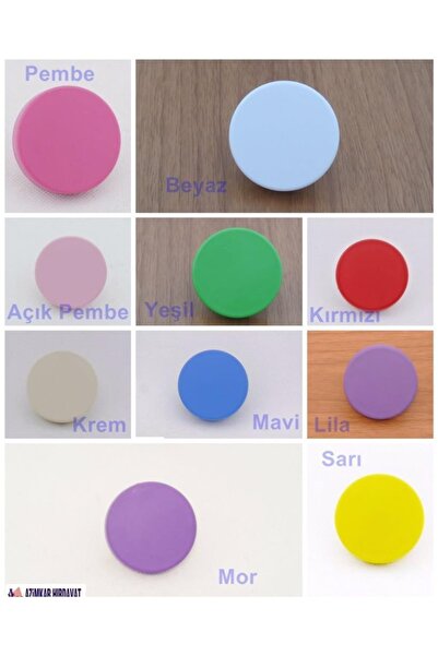 Azm Hırdavat Çocuk Kulpu Mantar Modeli Siyah