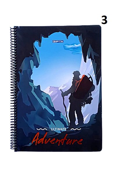 Gıpta Ultimate Adventure A4 دفتر ملاحظات حلزوني ذو 100 ورقة