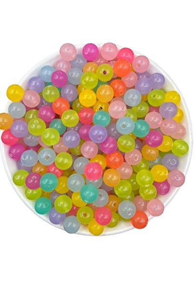 Hedef Bijuteri مزيج شفاف 10 ملم / خرز بلاستيكي مستدير ملون باستيل متنوع، خرز ...