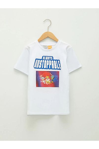LC Waikiki Boy - Crew Neck and Printed Short Sleeve T-Shirt