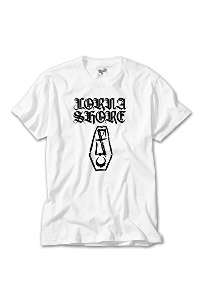 Z zepplin تي شيرت لورنا شور Fflesh Coffin الأبيض