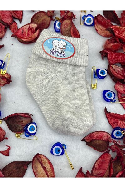 Akface Karmelanj Cotton 6-Piece Unisex Baby Socks 0-3 Months Newborn