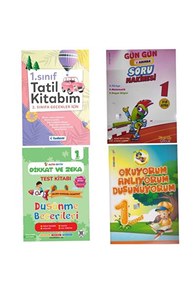 Tudem Yayınları 1. Sınıf Yaz Tatil Kitabı Tüm Dersler Soru Bankası Dikkat Ve ...