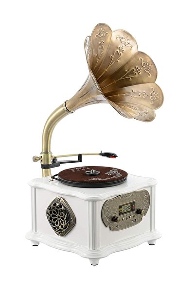 Record Master Rmj-209c Gramofon Pikap Radyo Bluetooth Usb 33 45 Devir Plak Çalar