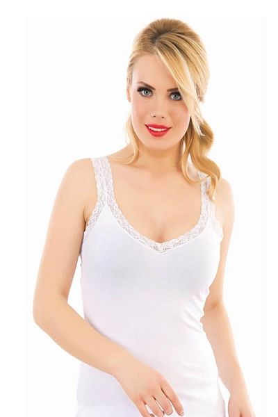 Özlem Tricou cu guler și curea din dantelă 3286