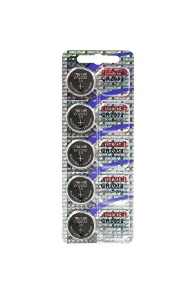 Maxell Cr2032 3v Lityum Hologramlı Kartela Düğme Pil 5'li