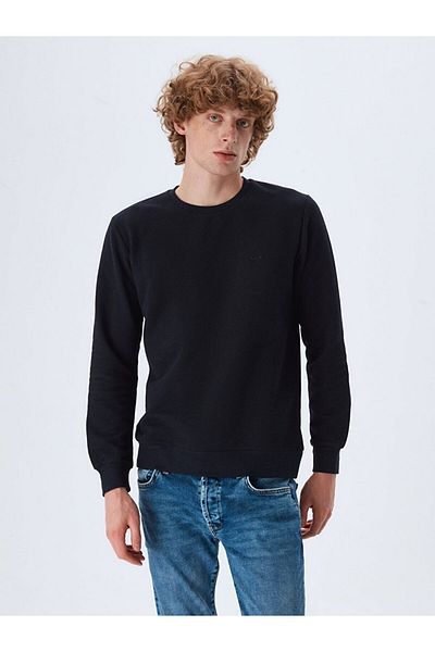 Ltb Crew Neck Navy Blue Sweatshirt