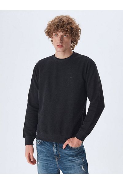 Ltb Crew Neck Anthracite Sweatshirt
