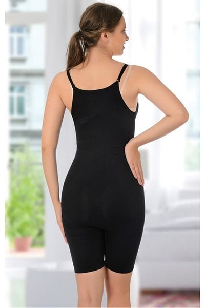 by İGP Women's Black Zippered Gathering Body Corset
